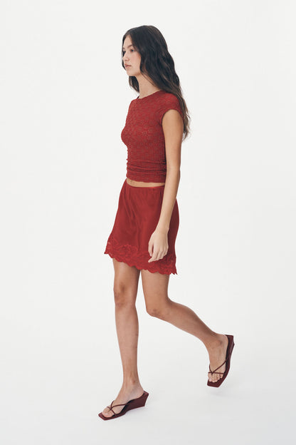 Marina Silk Mini Skirt