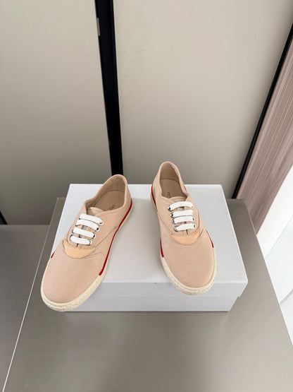 Celin 26s Alan Sneaker Beige Canvas And Suede Calfskin 929842