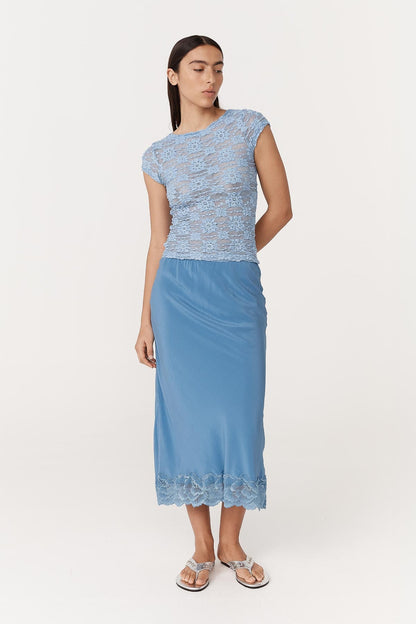 Marina Silk Midi Skirt